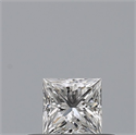 Natural Diamond 0.24 Carats, Princess with  Cut, F Color, VVS1 Clarity and Certified by GIA