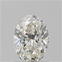 Diamante Natural 0.70 quilates, Ovalado , Color J, claridad VVS1 y certificado GIA