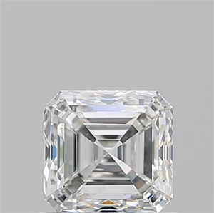 Picture of Natural Diamond 0.90 Carats, Asscher with  Cut, G Color, VVS2 Clarity and Certified by GIA