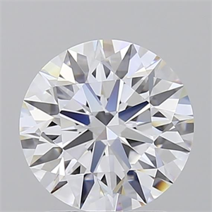 Picture of Lab Grown Diamond 1.54 Carats, Round with Excellent Cut, D Color, IF Clarity and Certified by GIA