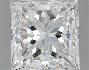 Foto Diamante Natural 1.01 quilates, Princesa , Color H, claridad VS2 y certificado GIA de