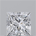Diamante Natural 0.70 quilates, Princesa , Color D, claridad VS2 y certificado GIA