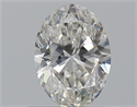 Natural Diamond 0.51 Carats, Oval with  Cut, H Color, VS2 Clarity and Certified by GIA
