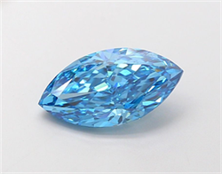 Picture of Lab Grown Diamond 2.46 Carats, Marquise with  Cut, Fancy Vivid Blue Color, VS2 Clarity and Certified by IGI