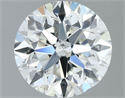 Natural Diamond 0.87 Carats, Round with Excellent Cut, I Color, SI2 Clarity and Certified by GIA