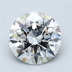 Foto Diamante Natural 1.90 quilates, Redondo , Color F, claridad SI1 y certificado GIA de