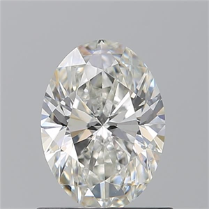 Picture of Natural Diamond 0.90 Carats, Oval with  Cut, H Color, SI1 Clarity and Certified by GIA