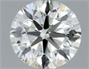 Natural Diamond 0.81 Carats, Round with Excellent Cut, J Color, SI1 Clarity and Certified by IGI