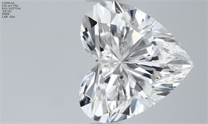 Picture of Natural Diamond 2.01 Carats, Heart with  Cut, F Color, VS2 Clarity and Certified by GIA