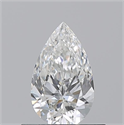 Natural Diamond 0.50 Carats, Pear with  Cut, G Color, VS2 Clarity and Certified by GIA
