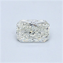 Diamante Natural 0.50 quilates, Radiante , Color J, claridad VVS1 y certificado GIA