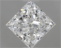 Diamante Natural 1.00 quilates, Princesa , Color F, claridad VVS2 y certificado IGI