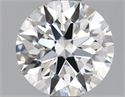 Lab Grown Diamond 1.09 Carats, Round with Ideal Cut, D Color, VS1 Clarity and Certified by IGI