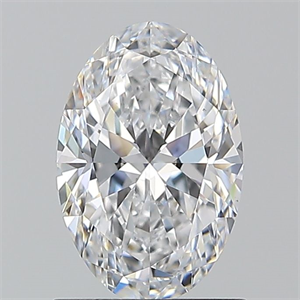 Picture of Natural Diamond 1.09 Carats, Oval with  Cut, D Color, VS2 Clarity and Certified by GIA