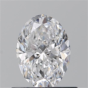 Picture of Natural Diamond 0.70 Carats, Oval with  Cut, D Color, SI2 Clarity and Certified by GIA