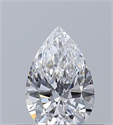 Natural Diamond 0.31 Carats, Pear with  Cut, D Color, VS2 Clarity and Certified by GIA