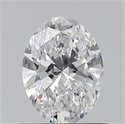 Natural Diamond 0.70 Carats, Oval with  Cut, D Color, VS1 Clarity and Certified by GIA