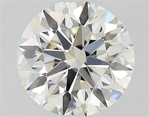 Picture of Natural Diamond 0.70 Carats, Round with Excellent Cut, J Color, VVS2 Clarity and Certified by GIA