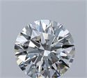 Natural Diamond 0.41 Carats, Round with Excellent Cut, H Color, SI1 Clarity and Certified by GIA