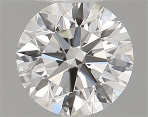Picture of Natural Diamond 0.42 Carats, Round with Excellent Cut, G Color, IF Clarity and Certified by GIA