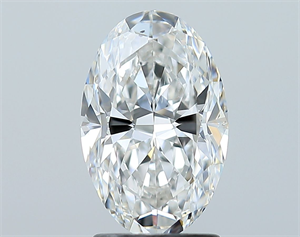 Foto Diamante Natural 2.02 quilates, Ovalado , Color F, claridad SI1 y certificado GIA de