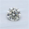 Natural Diamond 0.60 Carats, Round with Very Good Cut, L Color, SI2 Clarity and Certified by GIA
