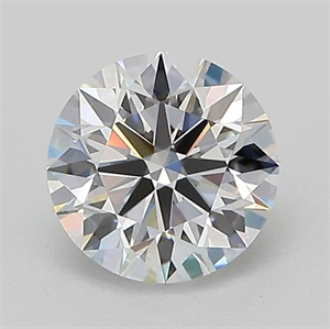 Picture of Lab Grown Diamond 1.02 Carats, Round with Ideal Cut, D Color, VVS2 Clarity and Certified by IGI