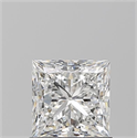 Natural Diamond 1.10 Carats, Princess with  Cut, F Color, VVS1 Clarity and Certified by GIA