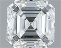 Natural Diamond 1.51 Carats, Asscher with  Cut, H Color, IF Clarity and Certified by IGI