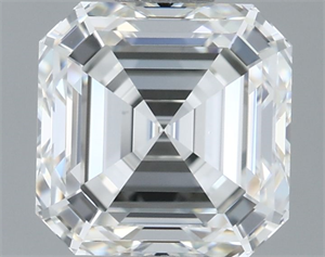 Picture of Natural Diamond 1.51 Carats, Asscher with  Cut, H Color, IF Clarity and Certified by IGI