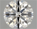 Natural Diamond 0.45 Carats, Round with Excellent Cut, H Color, VS1 Clarity and Certified by GIA