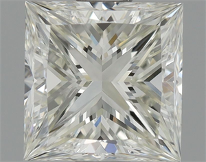 Picture of Natural Diamond 0.70 Carats, Princess with  Cut, J Color, VVS2 Clarity and Certified by GIA