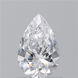 Picture of Natural Diamond 0.70 Carats, Pear with  Cut, D Color, VS2 Clarity and Certified by GIA
