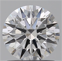 Lab Grown Diamond 1.07 Carats, Round with Ideal Cut, D Color, VVS1 Clarity and Certified by IGI