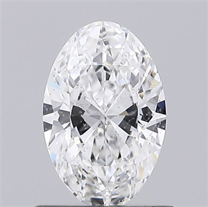 Foto Diamante Natural 0.66 quilates, Ovalado , Color E, claridad SI2 y certificado GIA de