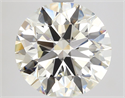 Natural Diamond 3.50 Carats, Round with Excellent Cut, J Color, VS2 Clarity and Certified by GIA