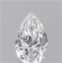 Diamante Natural 0.51 quilates, De pera , Color E, claridad VVS2 y certificado GIA
