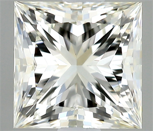 Picture of Natural Diamond 0.50 Carats, Princess with  Cut, J Color, VVS2 Clarity and Certified by IGI