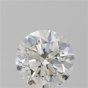 Picture of Natural Diamond 1.50 Carats, Round with Excellent Cut, H Color, SI1 Clarity and Certified by HRD
