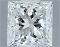 Natural Diamond 0.40 Carats, Princess with  Cut, F Color, VS2 Clarity and Certified by GIA