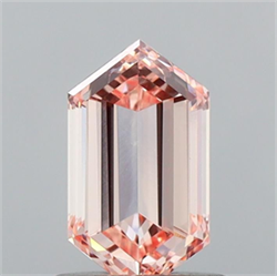 Picture of Lab Grown Diamond 1.39 Carats, HEXAGONAL with  Cut, Fancy Pink Color, VVS2 Clarity and Certified by IGI
