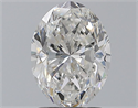 Natural Diamond 2.01 Carats, Oval with  Cut, F Color, SI1 Clarity and Certified by GIA