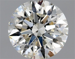 Picture of Natural Diamond 0.90 Carats, Round with Excellent Cut, J Color, SI2 Clarity and Certified by GIA