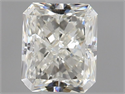 Natural Diamond 0.50 Carats, Radiant with  Cut, I Color, IF Clarity and Certified by GIA
