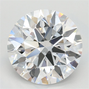 Picture of Lab Grown Diamond 3.10 Carats, Round with Ideal Cut, D Color, IF Clarity and Certified by IGI