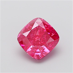 Picture of Lab Grown Diamond 2.53 Carats, CUSHION MODIFIED with  Cut, Fancy Vivid Pink Color, VS1 Clarity and Certified by IGI