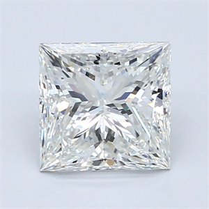Picture of Natural Diamond 1.90 Carats, Princess with  Cut, H Color, VS2 Clarity and Certified by GIA