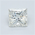 Natural Diamond 1.01 Carats, Princess with  Cut, I Color, VVS2 Clarity and Certified by GIA