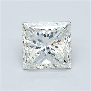 Picture of Natural Diamond 1.01 Carats, Princess with  Cut, I Color, VVS2 Clarity and Certified by GIA