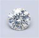 Natural Diamond 1.03 Carats, Round with Excellent Cut, H Color, SI2 Clarity and Certified by GIA